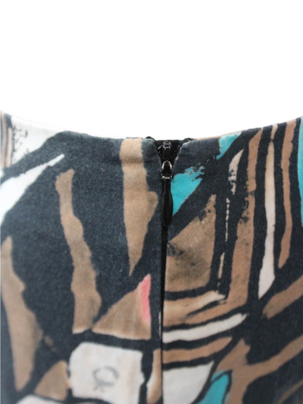 Abstract Print Cropped Pants - Multicolor - Picture 3 of 3
